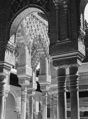 Alhambra columns , 35mm film, 2008