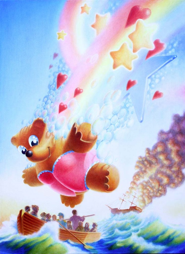 Love Bear | acrylic and oil on canvas | 50" x 36" | 2015